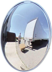 Se-Kure Domes&Mirrors - Indoor Round Convex Safety, Traffic & Inspection Mirrors - Acrylic Lens, Hardboard Backing, 24" Diam, 72' Max Covered Distance - All Tool & Supply