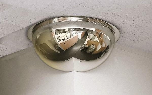 Se-Kure Domes&Mirrors - Indoor Round Dome Safety, Traffic & Inspection Mirrors - Acrylic Lens, 26" Diam, 26' Max Covered Distance - All Tool & Supply