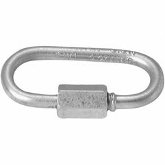 Campbell - Zinc Plated Carbon Steel Quick Link - 1/8" Diameter, 220 Lb Load Limit - All Tool & Supply