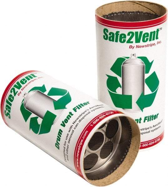 Made in USA - Trash Compactor/Crusher Replacement Carbon Filter - 4" Wide x 8" Long x 8" High, For Aerosol Can Deflators - All Tool & Supply