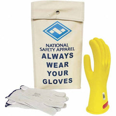 National Safety Apparel - Class 0, Size 11, 11" Long, Rubber Lineman's Glove Kit - Exact Industrial Supply