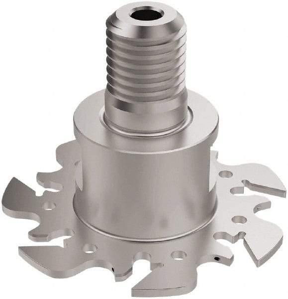 Seco - Modular Connection Connection, 0.0886 to 0.0984" Cutting Width, 5/8" Depth of Cut, 2-1/2" Cutter Diam, 7 Tooth Indexable Slotting Cutter - R335.10 Toolholder, 150.10 Insert, Right Hand Cutting Direction - All Tool & Supply