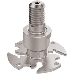 Seco - Modular Connection Connection, 0.0886 to 0.0984" Cutting Width, 15/32" Depth of Cut, 1-1/2" Cutter Diam, 4 Tooth Indexable Slotting Cutter - R335.10 Toolholder, 150.10 Insert, Right Hand Cutting Direction - All Tool & Supply