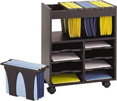 Safco - 28" Wide x 14-3/4" Long x 26" High File Cart - 1 Shelf, 1 Slot, Plastic - All Tool & Supply