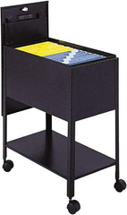 Safco - 16-1/2" Wide x 24-3/4" Long x 28-1/4" High Tote Cart - 1 Shelf, Steel - All Tool & Supply