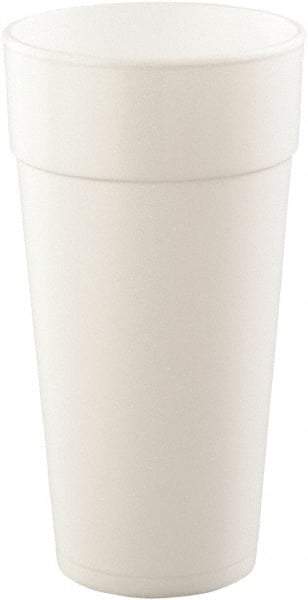 DART - Drink Foam Cups, Hot/Cold, 24 oz, 25/Bag, 20 Bags/Carton - White - All Tool & Supply