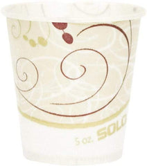 Solo - Paper Water Cups, Waxed, 5 oz, 100/Bag, 30 Bags/Carton - Multicolor - All Tool & Supply