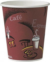 Solo - Bistro Design Hot Drink Cups, Paper, 10 oz, 300/Carton - Maroon - All Tool & Supply