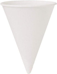 Solo - Cone Water Cups, Cold, Paper, 4 oz, 200/Bag, 25 Bags/Carton - White - All Tool & Supply