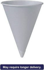 Solo - Bare Treated Paper Cone Water Cups, 6 oz, 200/Sleeve, 25 Sleeves/Carton - White - All Tool & Supply