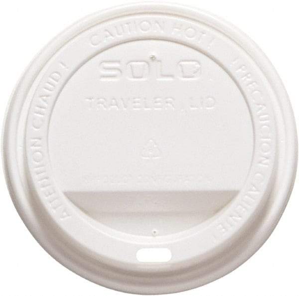 Solo - Traveler Drink-Thru Lid, 1000/Carton - White - All Tool & Supply