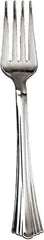 WNA - Heavyweight Plastic Forks, Reflections Design, Silver, 600/Carton - Silver - All Tool & Supply