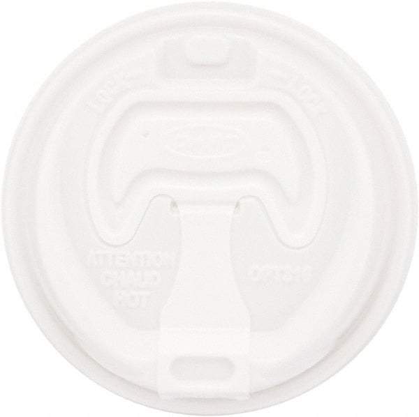 DART - Optima Reclosable Lid, 12-24 oz Foam Cups, 100/Bag, 10 Bags/Carton - White - All Tool & Supply