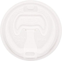 DART - Optima Reclosable Lid, 12-24 oz Foam Cups, 100/Bag, 10 Bags/Carton - White - All Tool & Supply