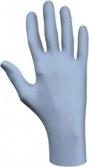 SHOWA - Size M, 6 mil, Food Grade, Powder Free Nitrile Disposable Gloves - Exact Industrial Supply