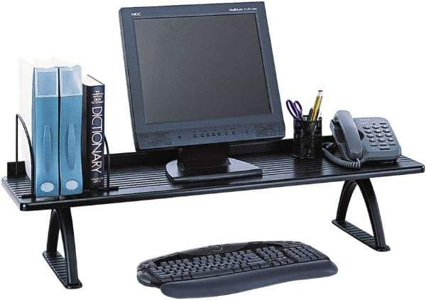 Safco - Black Desk Riser - Melamine, Melamine Laminate Partical Board - All Tool & Supply