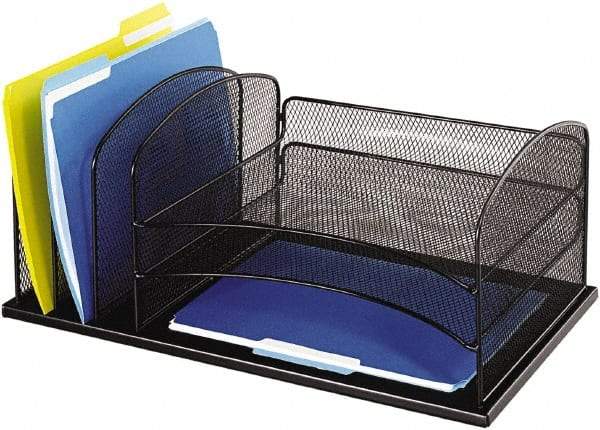 Safco - Black Combination File Sorter - Steel, Mesh - All Tool & Supply