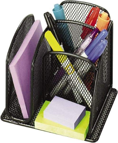 Safco - Black Desk Top Organizer - Steel - All Tool & Supply