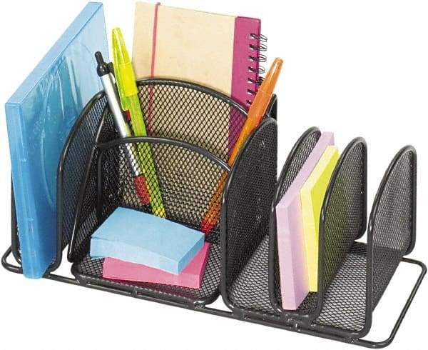 Safco - Black Desk Top Organizer - Steel - All Tool & Supply