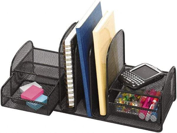 Safco - Black Document Organizer - Steel, Mesh - All Tool & Supply