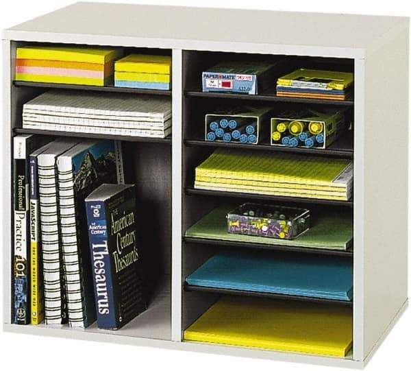 Safco - Gray Document Organizer - Fiberboard, Hardboard, Laminated Compressed Wood - All Tool & Supply