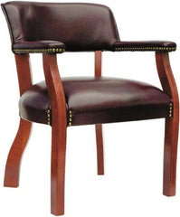 ALERA - Burgundy Vinyl Guest Chair - 24" Wide x 29-1/2" High - All Tool & Supply