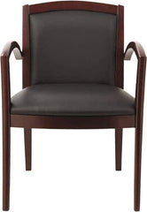 ALERA - Black Leather Guest Chair - 22-7/8" Wide x 32-7/8" High - All Tool & Supply