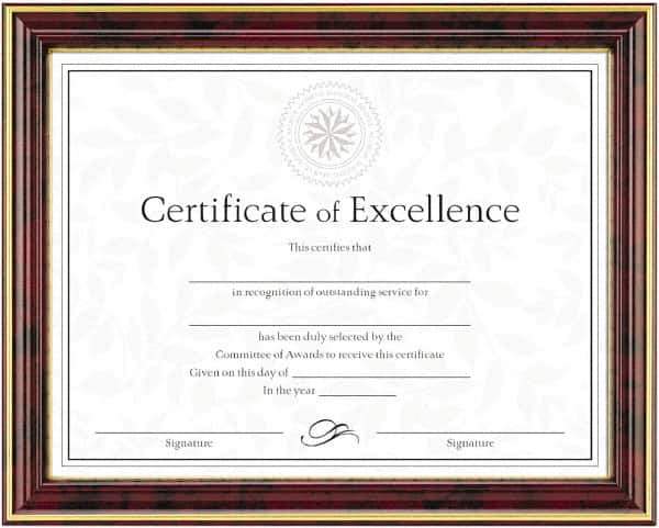 Dax - Mahogany & Gold Document Holders-Certificate/Document - 11" High x 8-1/2" Wide - All Tool & Supply