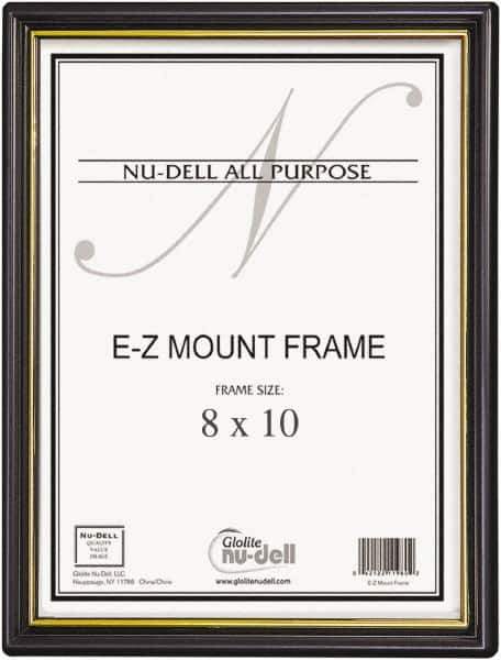 Nudell - Black/Gold Document Holders-Certificate/Document - 10" High x 8" Wide - All Tool & Supply