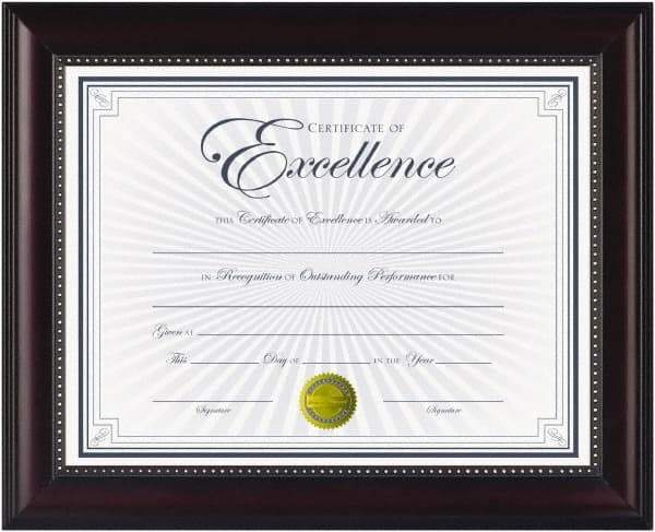 Dax - Rosewood Document Holders-Certificate/Document - 11" High x 8-1/2" Wide - All Tool & Supply