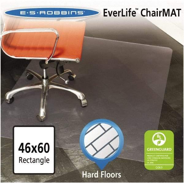 ES Robbins - 60" Long x 46" Wide, Chair Mat - Rectangular, Straight Edge Style - All Tool & Supply