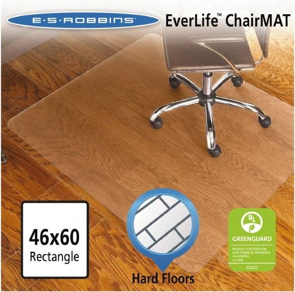 ES Robbins - 60" Long x 46" Wide, Chair Mat - Rectangular, Straight Edge Style - All Tool & Supply