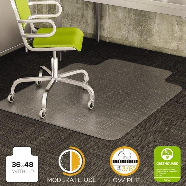 Deflect-o - 48" Long x 36" Wide, Chair Mat - Rectangular, Beveled Edge Style - All Tool & Supply