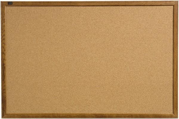 Quartet - 17" Wide x 23" High Open Cork Bulletin Board - Natural (Color) - All Tool & Supply