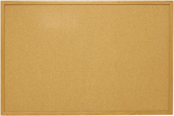 Mead - 48" Wide x 36" High Open Cork Bulletin Board - Natural (Color) - All Tool & Supply