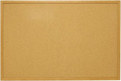 Mead - 48" Wide x 36" High Open Cork Bulletin Board - Natural (Color) - All Tool & Supply