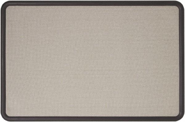 Quartet - 36" Wide x 24" High Cork Bulletin Board - Fabric, Gray - All Tool & Supply