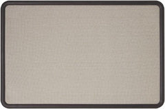 Quartet - 36" Wide x 24" High Cork Bulletin Board - Fabric, Gray - All Tool & Supply