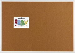 Quartet - 48" Wide x 36" High Open Cork Bulletin Board - Natural (Color) - All Tool & Supply