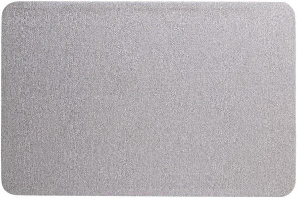 Quartet - 36" Wide x 24" High Cork Bulletin Board - Fabric, Gray - All Tool & Supply