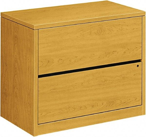 Hon - 36" Wide x 29-1/2" High x 20" Deep, 2 Drawer Lateral File - Woodgrain Laminate, Harvest - All Tool & Supply