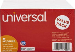 UNIVERSAL - 500 Index Cards - 3 x 5" - All Tool & Supply