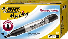 Bic - Tuxedo Black Permanent Marker - Chisel Tip, AP Nontoxic Ink - All Tool & Supply