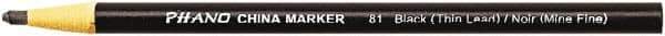 DIXON - Black China Marker - Soft Crayon Tip, Wax - All Tool & Supply