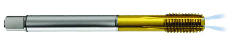 M8 x 1.25 Dia. - 6HX - 5 FL - PM Cobalt Semi-Bott Tap-TiCN-Coolant-Thru-FORM-C - All Tool & Supply