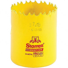 Starrett - 1-7/8" Diam, 2" Cutting Depth, Hole Saw - High Speed Steel Saw, Toothed Edge - All Tool & Supply