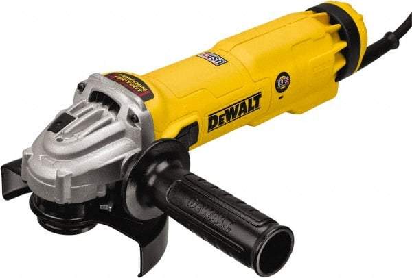 DeWALT - 4-1/2 & 5" Wheel Diam, 11,000 RPM, Corded Angle & Disc Grinder - 5/8-11 Spindle - All Tool & Supply