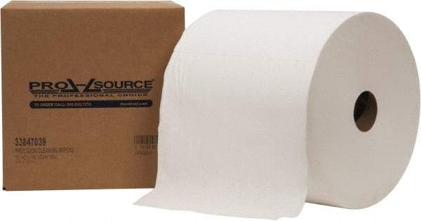 PRO-SOURCE - Dry Shop Towel/Industrial Wipes - Jumbo Roll, 12" x 12" Sheet Size, White - All Tool & Supply