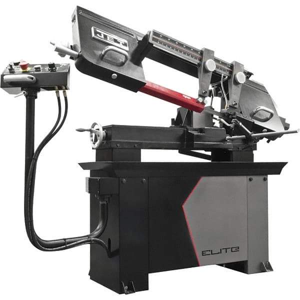 Jet - 8 x 13" Manual Horizontal Bandsaw - 1 Phase, 115/230 Volts, Variable Speed Pulley Drive - All Tool & Supply