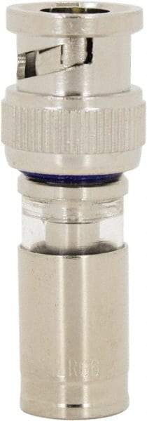 Ideal - Straight, BNC Compression Coaxial Connector - Compatible with RG6, Brass Body - All Tool & Supply